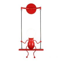 Norcks - Retro Creative Wall Light Indoor Wall Sconce Modern Metal Wall Lamp For Living Room Bedroom Children Room Red