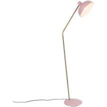 Retro Floor Lamp Pink with Bronze - Milou