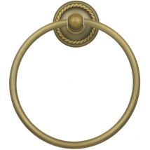 Handtuchhalter in Ringform Antik Braun Retro Handtuchhalterring für Hantücher Tuchhalter Wandbefestigung Nostalgie