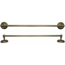 Handtuchstange Messing Antik Braun Wandmontage Handtuchhalter Retro Nostalgie Halter für Bad und Küche