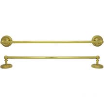 Handtuchstange Messing Gold Wandmontage Handtuchhalter Retro Nostalgie Halter für Bad und Küche