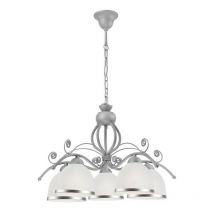 Retro Ii New Colours Lampada da terra multibraccio argento, 5x E27