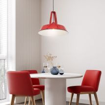 Lampada A Sospensione - Eden - Rosso - Metallo - Ø 42cm - Mexlite