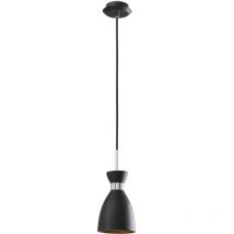 Faro Barcelona - retro Lámpara colgante negra y cobre Faro 20050