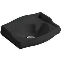 Kerasan - retro Lave-vaisselle en céramique 41x30cm (sans robinet/retour), mat noir