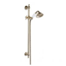 Ferro - Shower Riser Rail With Retro Shower Head Antique Brass
