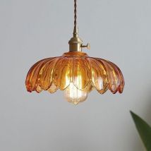 Retro pastoralen stil kristall kronleuchter ohne lichtquelle bernstein grün dill farbe