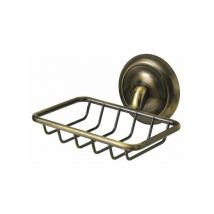Porte Savon Mural Laiton Antique Panier