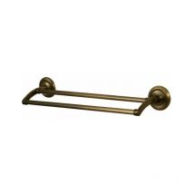 Porte Serviette Salle De Bain Laiton Antique Double