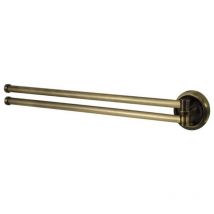 Porte Serviette Salle De Bain Laiton Antique Mural Pivotant Double