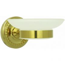 Seifenschale Glas Halter Gold Retro Milchglas Seife Wandmontage Seifenhalter Seifenablage Schlage Ablage Nostalgie