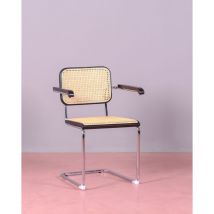 Retro-Stuhl aus Rattan - Frank - Schwarz - Nest Dream