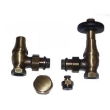 Retro-Thermostat-Set Bronze-Stil 15x21