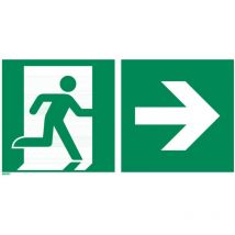 Rettungszeichen Rettungsweg rechts, Typ: 12300