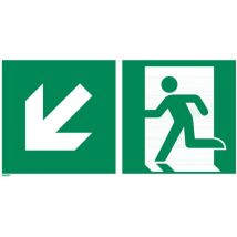 Hoffmann - Rettungszeichen Rettungsweg links abwärts, Typ: 14400