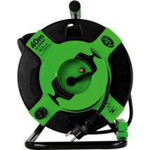 Rullo Drum 40m Plastica Ip 44 H05rr-f3g Nero-verde