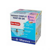 Traitement complet Mareva Rev-Aqua 1 mois - piscine 18-30 m3 (Revaqua) - L'unité