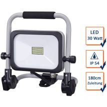 LED Baustrahler klappbar Bright Fluter 1,80m Kabel IP54, 30 Watt