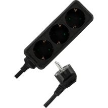 Rev Ritter 00120811 - Ciabatta Elettrica A 3 Ingressi , 5 m, Colore Nero