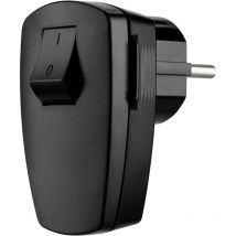 Rev 0512102555 Spina di sicurezza Plastica con interruttore 250 v Nero IP20