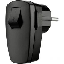 Rev 0512102555 Schutzkontaktstecker Kunststoff mit Schalter 250 v Schwarz IP20