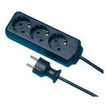 Rev Ritter - Multiprise 3 sorties ca type f allemand, Intérieur, Marron, 250 v - 3500 w, 3 m (512247555)