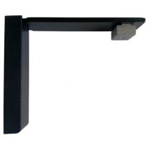 Secodir - rev - Support de fixation murale pour tringle rideau rail l 80 mm Coloris - Noir mat