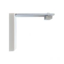 Secodir - rev - Support de fixation murale pour tringle rideau rail l 80 mm Coloris - Blanc