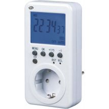 Timer Digitale Premium Bianco – 16 Programmi Giornalieri – 28 Circuiti Settimanali – 3680 W – 230 V