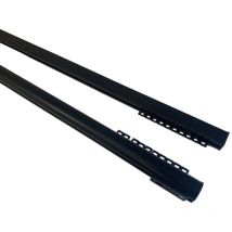 Secodir - rev- Tringle rail réversible pour rideau en aluminium l 1.50 m Coloris - Noir mat