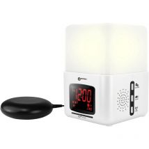 Geemarc - JWNS-LightWHI à quartz Réveil blanc sonnerie de réveil très puissante X859111