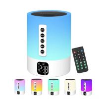 Treetalk - Réveil Enceinte Bluetooth Lampe de Chevet avec Machine à Bruit Blanc,Multifonctionnelle Bruit Blanc Bebe Haut-Parleur Bluetooth Veilleuse