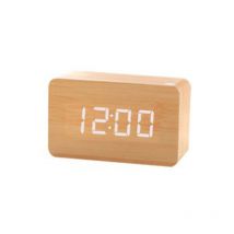 Yzmrbdqc - Réveil numérique led petite horloge grand-père avec affichage de la température de la date, 3 luminosité réglable, commande vocale, 2