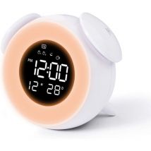 Feiyue - Réveil numérique, réveil pour enfants, lampe de bureau