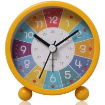 Tuserxln - Réveil pour enfants, Réveil analogique sans tic-tac, Réveil d'apprentissage montre pour enfants réveil à quartz, Réveil pour enfants avec