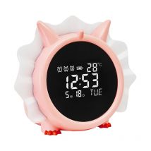 Feiyue - Réveil pour enfants, réveil numérique dinosaure, horloges usb rechargeables pour tout-petits