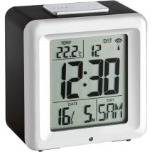 Réveil radiopiloté(e) tfa Dostmann 60.2503 noir-argent
