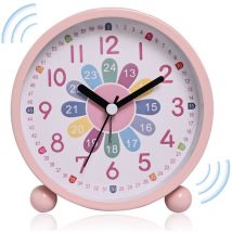 Tuserxln - Réveil, réveil pour enfants numérique sans tic-tac, réveil d'apprentissage silencieux, horloge d'apprentissage, horloge pour enfants,