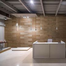 Wooden Wall Design - Revestimiento de Paredes de Madera Acuto Panel Decorativo de Madera 1m²