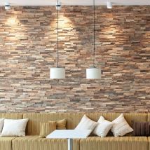 Wooden Wall Design - Revestimiento de Paredes de Madera Allias Panel Decorativo de Madera 1m²