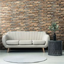 Wooden Wall Design - Revestimiento de Paredes de Madera Expo Panel Decorativo de Madera 1m²