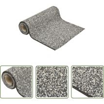 The Living Store Revêtement de pierre Gris 1000x40 cm - Revêtement De Pierre - Revêtement D'étang - Décoration De Jardin - Accessoires Pour Étang