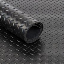 Revêtement Caoutchouc sur mesure, Tôle Larmée, Ép = 3 mm, 150 x 350 cm