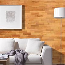 Parement Bois Doussié Revêtement Mural 200mm 1m²