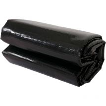 Bâche de piscine thermique Bâche solaire Bâche solaire, épaisseur : 200 μm, rectangulaire 10x5m noir