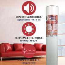 Rénov'lisse - Revêtement Confort 480 – 10m² avec molleton isolant de 3mm