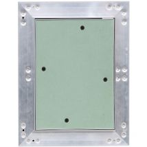 Revisionsklappe Revisionstür Aluminium-Rahmen Gipskarton Revisionstür 20x30 cm V2Aox