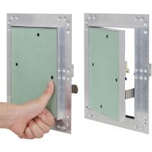 Revisionsklappe Revisionstür Aluminium-Rahmen Gipskarton Revisionstür 25x30 cm V2Aox