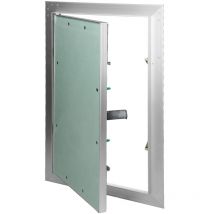ECD Germany Revisionsklappe Revisionstür GK-Einlage 250x400mm Gipskarton 12,5mm Alu Rahmen Revision Wartungstür Wartungsklappe Wartung