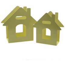 Revistero metal casa 1-2 crema cm29x12h29